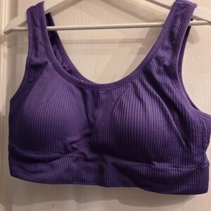 Purple Torrid Ribbed Women's Sports Bra